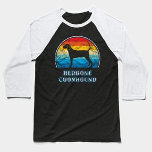 Redbone Coonhound Vintage Design Dog Baseball T-Shirt